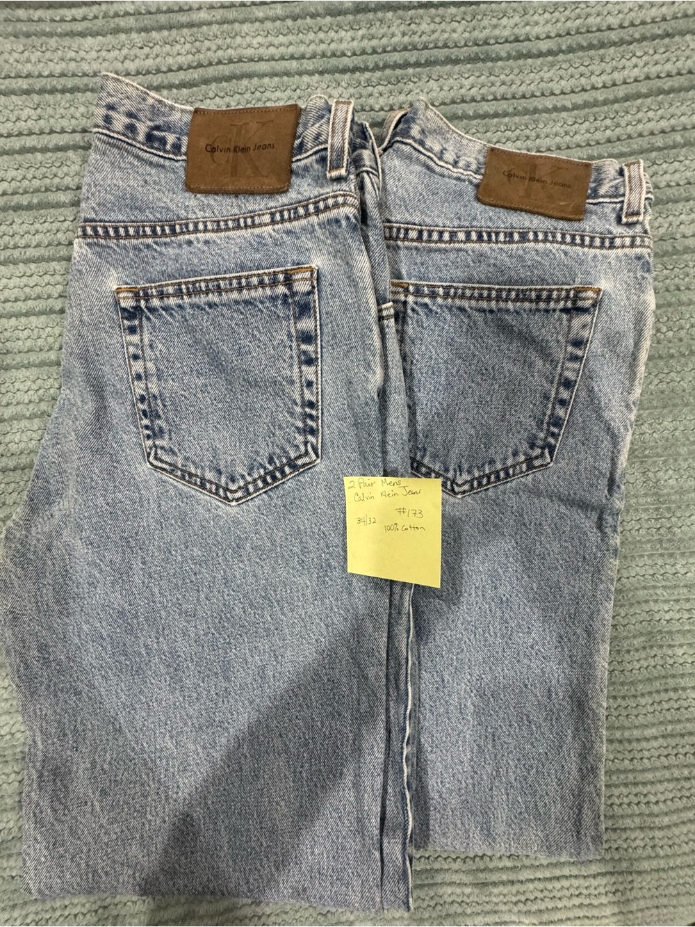 Calvin Klein Jeans Light Blue Straight Men's Jeans